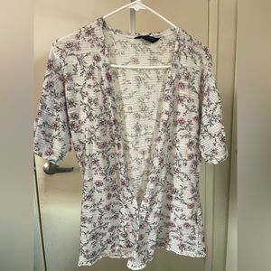 Dorothy Perkins Floral Short Sleeve Open Cardigan